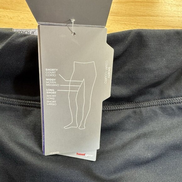 Under Armour Heat Gear Team Shorty Shorts L Black 3" Inseam Compression Athletic - Picture 5 of 10